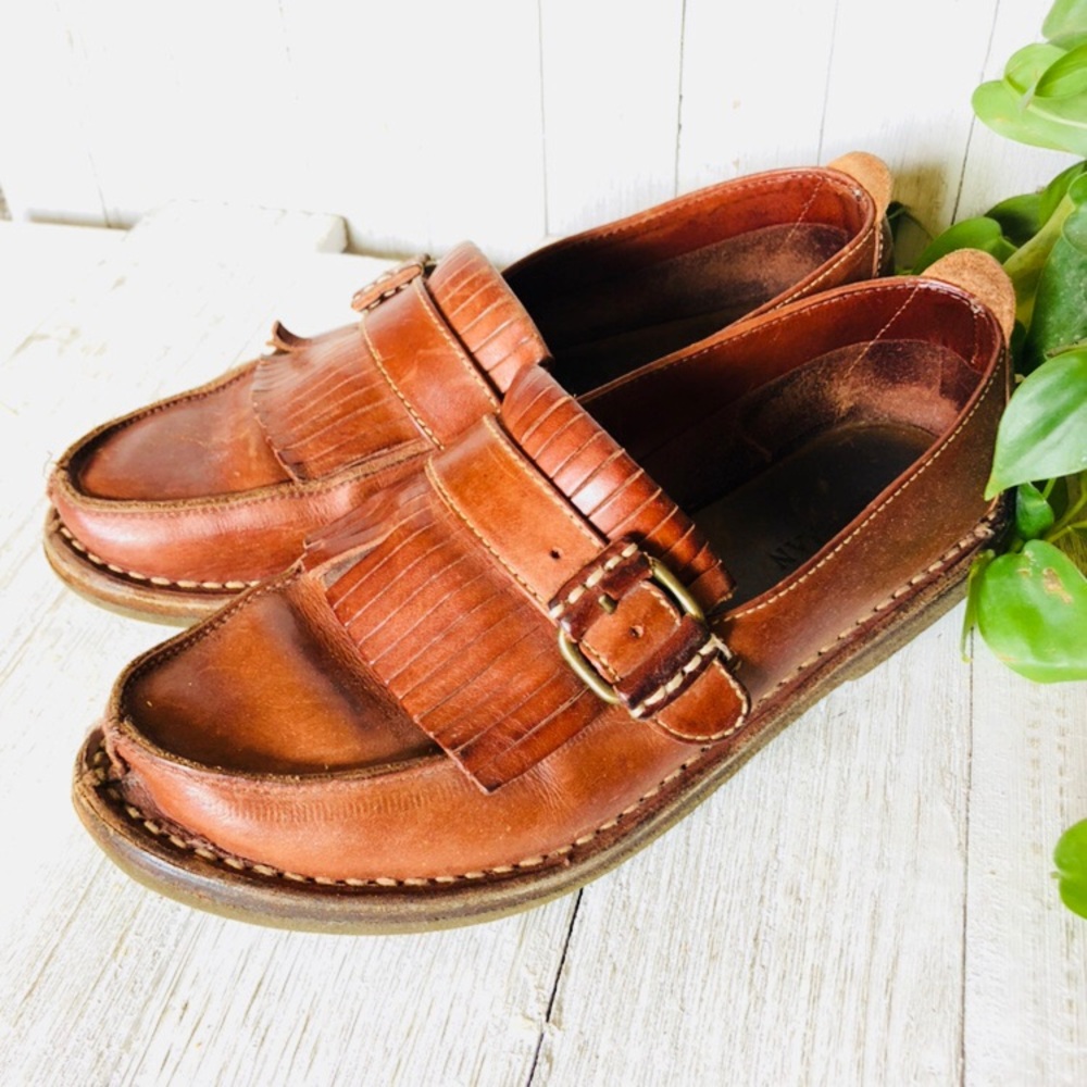 Cole Haan • Leather Fringe Loafers - Picture 1 of 6